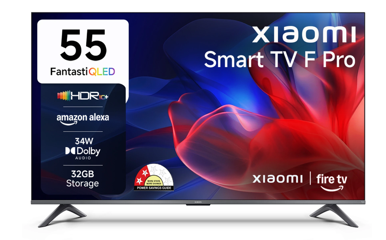 XIAOMI F Pro 138 cm (55 inch) QLED Ultra HD (4K) Smart Fire TV  (MODEL L55MB-FPIN)