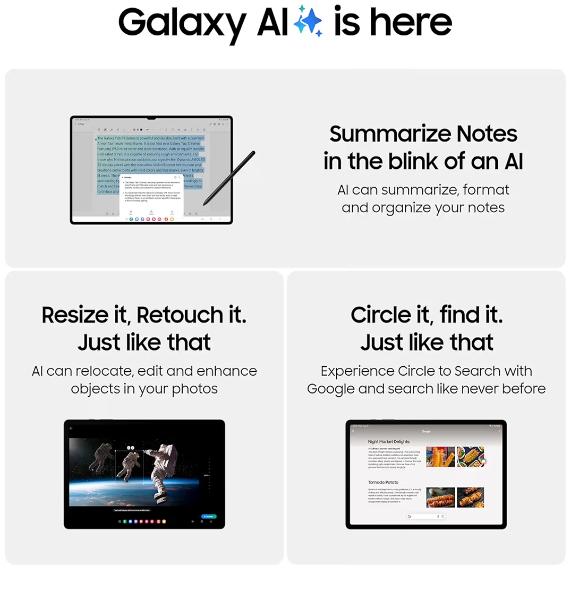 Samsung Tab S9 8+128 Wifi Only Dynamic AMOLED 2X Display 11 Inches