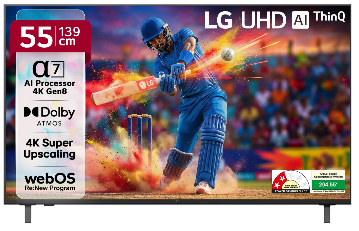 LG Smart TV 4K Ultra HD 55" Inches Model No:55UA82006LA