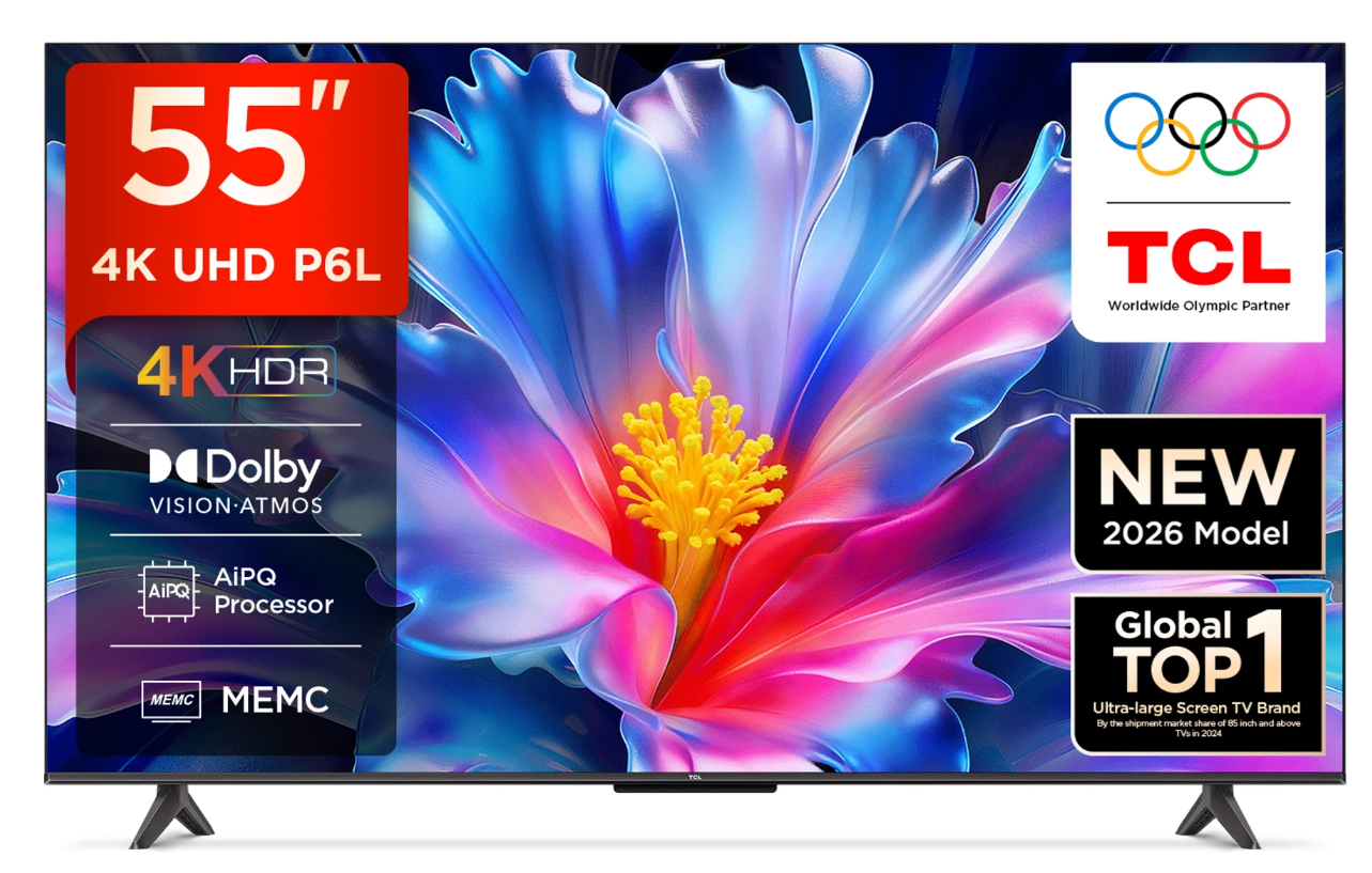 TCL P6L 55 inches Ultra HD (4K) Google TV 2026  Model: 55P6L